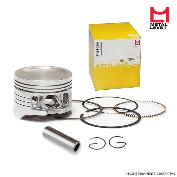 Pistão C/ Anéis ML XL XLS Turuna 125 0,50 PA1367 Metal Leve Imagem de Pistão C/ Anéis ML XL XLS Turuna 125 0,50 PA1367 Metal Leve