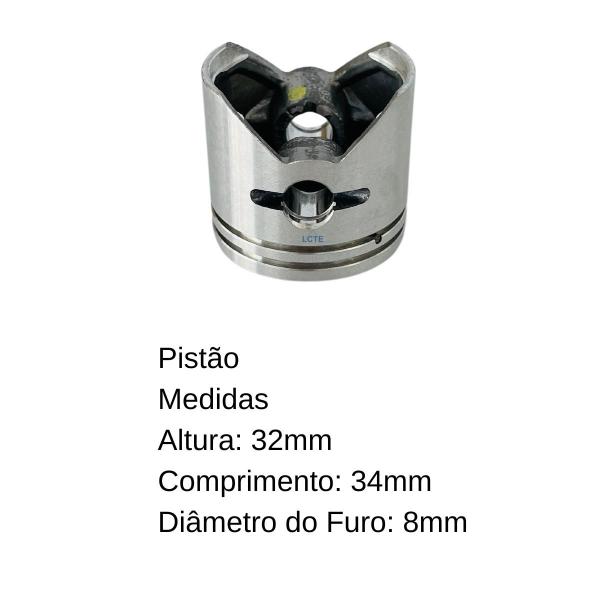 Imagem de Pistão da Roçadeira BFG 260 2T BF 26S Buffalo Original 5773