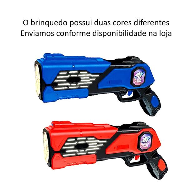 Imagem de Pistola Brinquedo Infantil Bolhas de Sabão + Refil 1 Litro