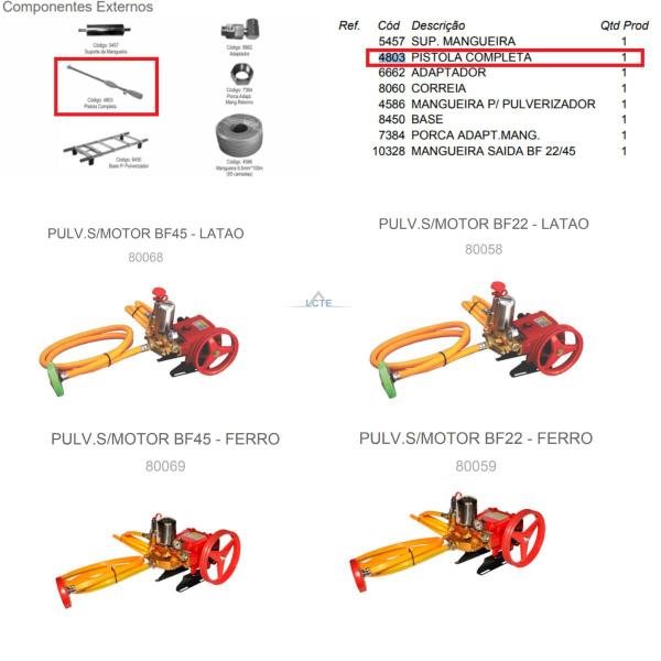 Imagem de Pistola Completa Do Pulverizador Costal BFG MP 26 2t Buffalo