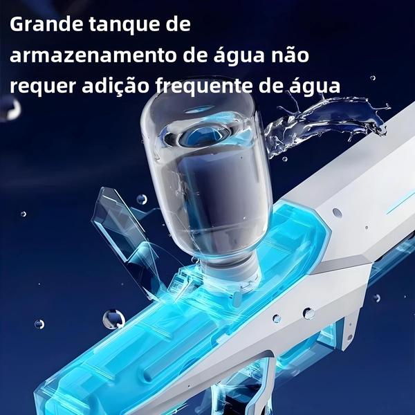 Imagem de Pistola de Água Elétrica Automática - Para Adultos e Crianças - Diversão na Piscina e Praia