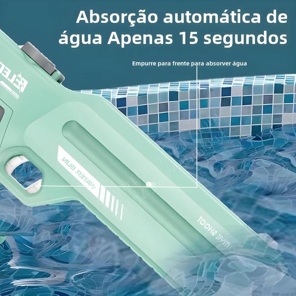 Imagem de Pistola de Água Elétrica de Alta Capacidade - Brinquedo Automático para Crianças e Adultos