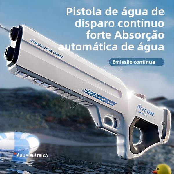 Imagem de Pistola de Água Elétrica de Alta Capacidade - Brinquedo Automático para Crianças e Adultos