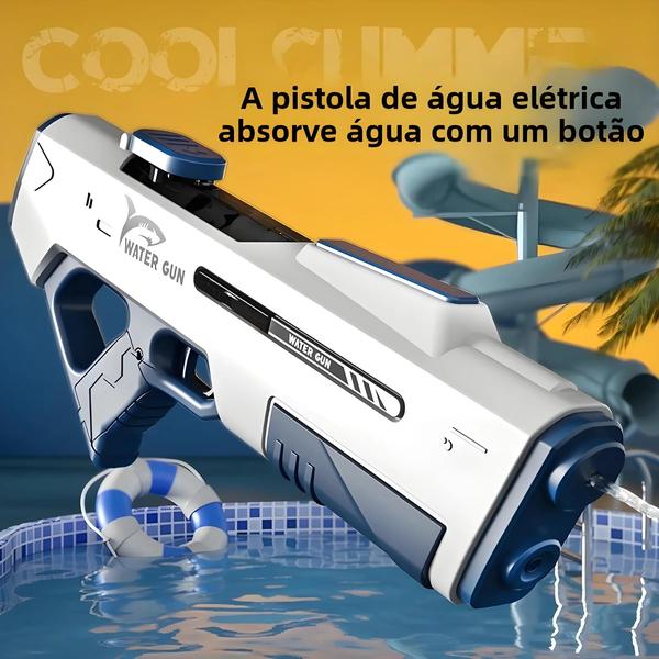 Imagem de Pistola De Água Elétrica De Alta Pressão Para Adultos, Brinquedo Automático Poderoso Para Piscina Ao