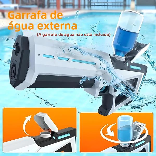 Pistola de Água Elétrica para Adultos - Sucção Automática e Potente - Brinquedo de Verão Imagem de Pistola de Água Elétrica para Adultos - Sucção Automática e Potente - Brinquedo de Verão