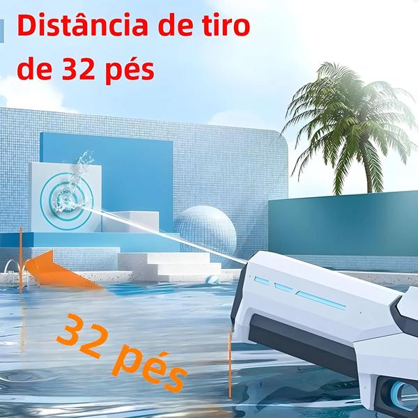 Pistola de Água Elétrica para Adultos - Sucção Automática e Potente - Brinquedo de Verão Imagem de Pistola de Água Elétrica para Adultos - Sucção Automática e Potente - Brinquedo de Verão