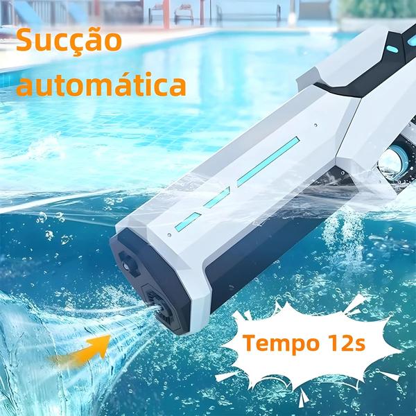 Pistola de Água Elétrica para Adultos - Sucção Automática e Potente - Brinquedo de Verão Imagem de Pistola de Água Elétrica para Adultos - Sucção Automática e Potente - Brinquedo de Verão