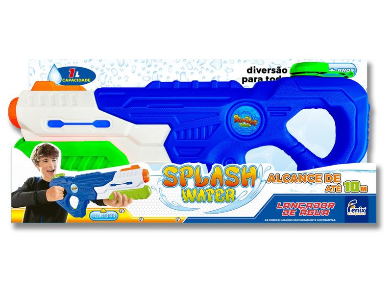 Imagem de Pistola De Agua Lançador De Agua Splash Water 1000ml Fenix