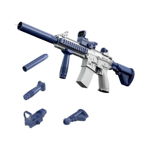Pistola de Água Manual de Alta Pressão M416 para Crianças - Tiro Contínuo Imagem de Pistola de Água Manual de Alta Pressão M416 para Crianças - Tiro Contínuo
