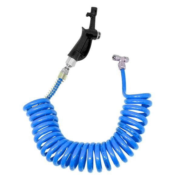 Pistola de ar com mangueira espiral para limpeza caminhão - RESFRIAR Imagem de Pistola de ar com mangueira espiral para limpeza caminhão