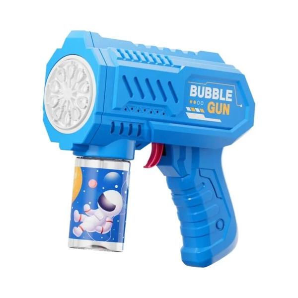 Imagem de Pistola De Bolhas Elétrica De Astronauta Infantil, Soprador De Sabão Automático Com Luz, Presente De