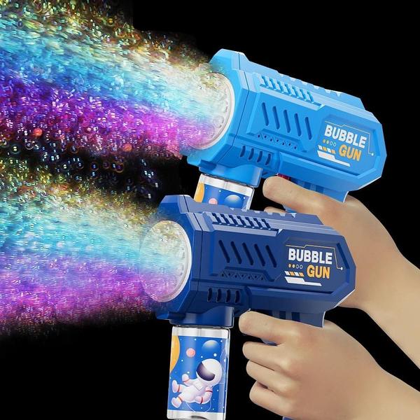 Imagem de Pistola de Bolhas Elétrica Infantil com Luz - Brinquedo Automático para Festa