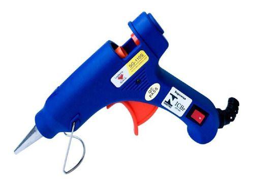 Pistola De Cola Quente Bastão Fino Aplicador com Botão Liga E Desliga e Tomada Padrão Inmetro - Ladeira Imagem de Pistola De Cola Quente Bastão Fino Aplicador com Botão Liga E Desliga e Tomada Padrão Inmetro