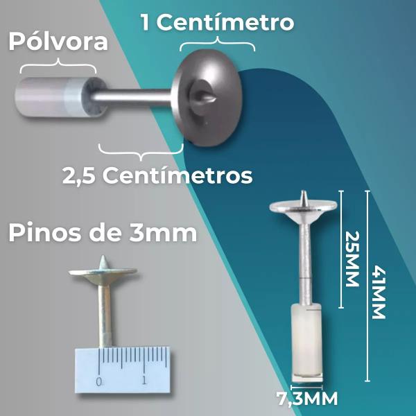 Imagem de Pistola De Fixação De Ação Drywall Gesso Direta Finca Pinos