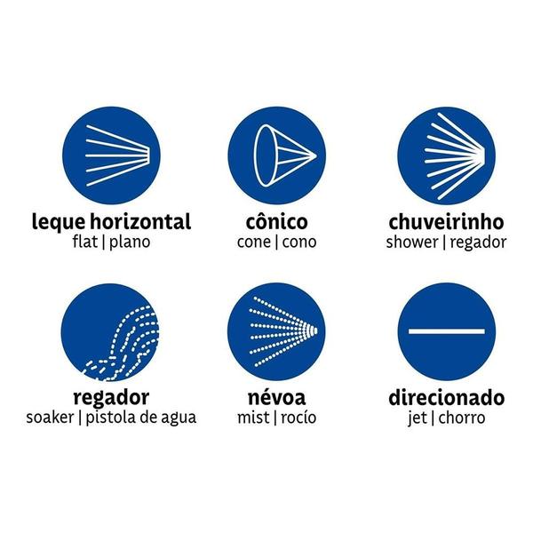 Imagem de Pistola de Irrigação Tramontina Multifunção, 6 Jatos