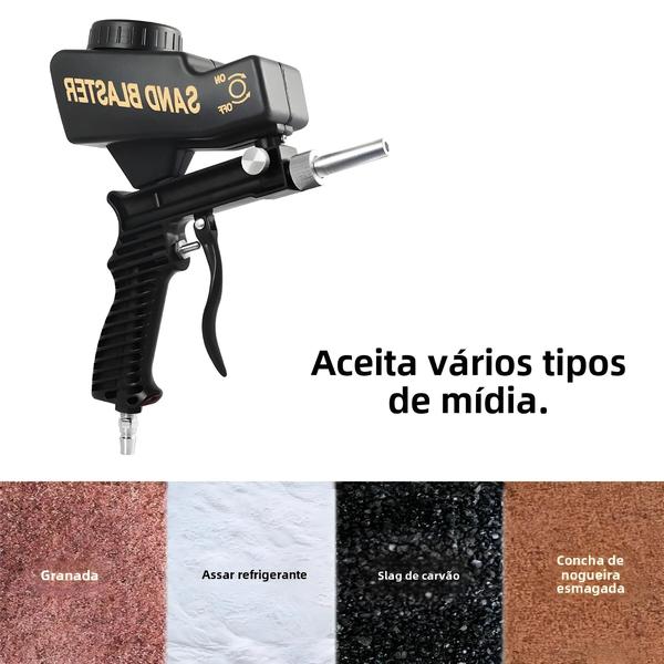 Imagem de Pistola de Jateamento Portátil Ajustável 90 PSI - Máquina de Pulverização de Tinta