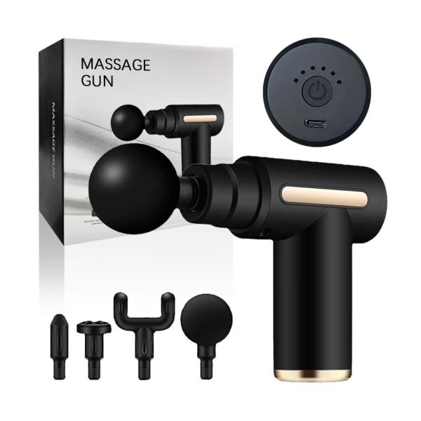 Pistola de Massagem: Ideal para Atletas Carregamento Rápido USB - F7 Variedades Imagem de Pistola de Massagem: Ideal para Atletas Carregamento Rápido USB