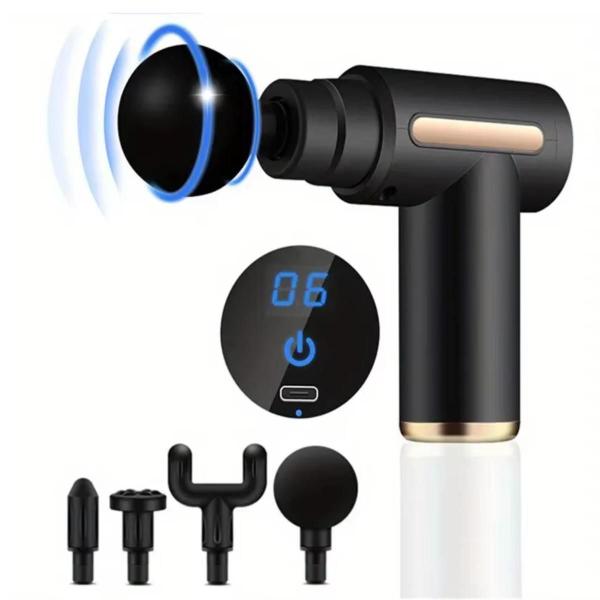 Pistola de Massagem: Ideal para Atletas Carregamento Rápido USB - F7 Variedades Imagem de Pistola de Massagem: Ideal para Atletas Carregamento Rápido USB