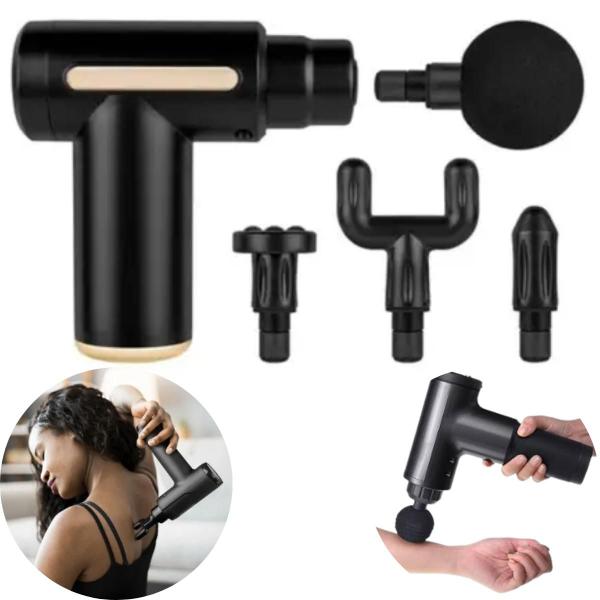 Pistola de Massagem Miofascial Original Bivolt e Silenciosa Imagem de Pistola de Massagem Miofascial Original Bivolt e Silenciosa