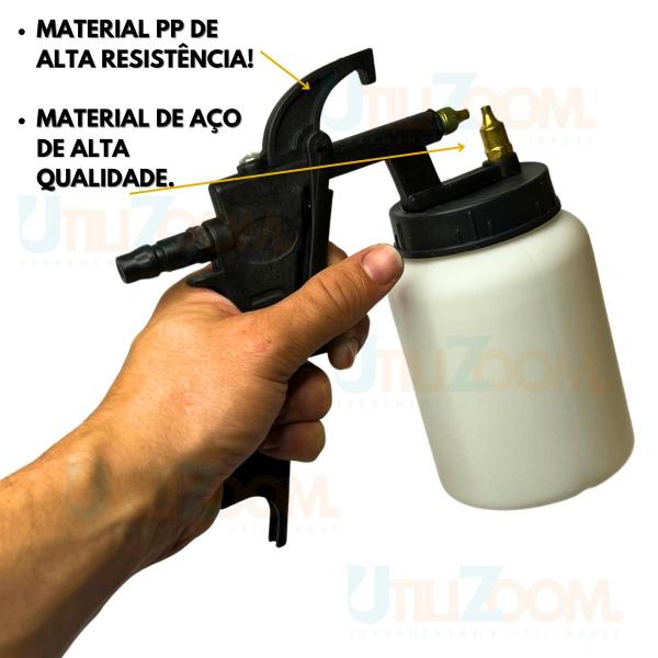 Imagem de Pistola de Pintura Automotiva Parede Casa 500ml Profissional