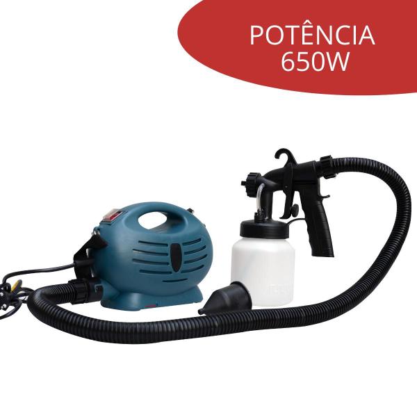 Imagem de Pistola de Pintura e Pulverizadora Elétrica 650W - 110V