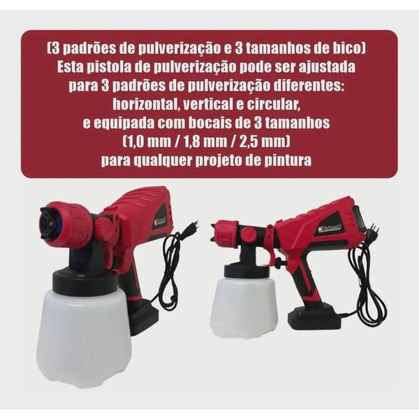 Imagem de Pistola de Pintura Elétrica 600W HVLP 1L - NK