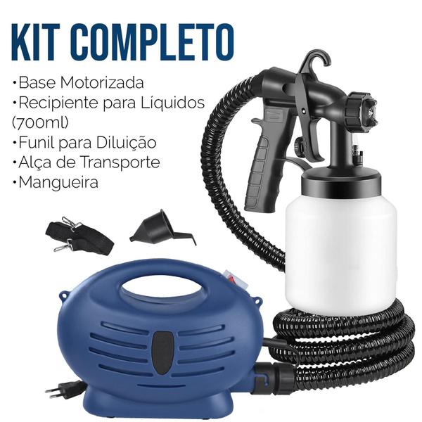 Imagem de Pistola de Pintura Elétrica Pulverizadora 650W 700ML 60Hz