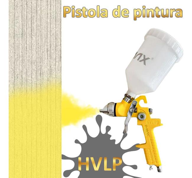 Imagem de Pistola De Pintura Hlvp Ar Direto 1.4mm Gravidade Jateamento