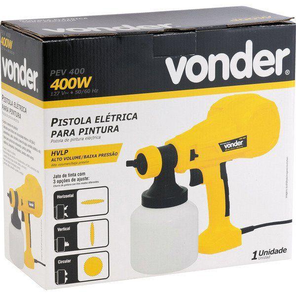 Imagem de Pistola Elétrica para Pintura 400 W PEV400 Vonder