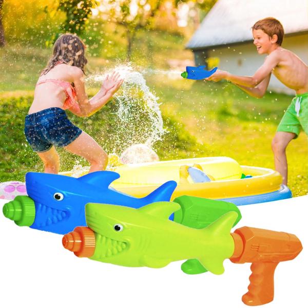 Imagem de Pistola Lança Água Tubarão Arminha Brinquedo Piscina Praia