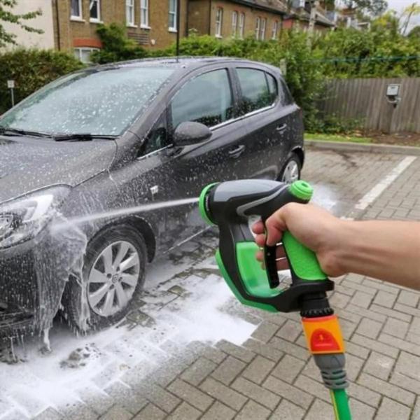 Imagem de Pistola Lava Jato Alta Pressão Portátil Limpa Carro Lança Sabão