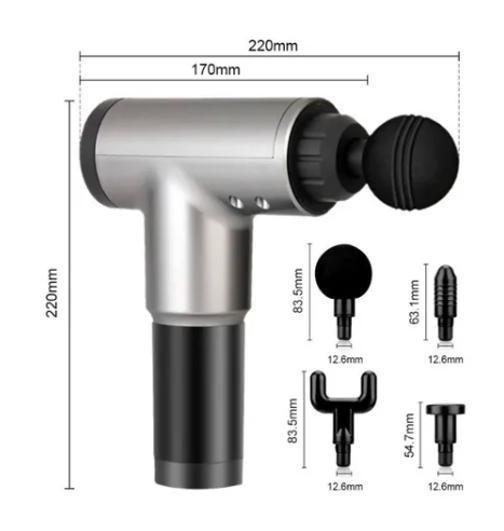 Pistola Massageadora Elétrica Profissional Garantia E - Fascial Gun Imagem de Pistola Massageadora Elétrica Profissional Garantia E