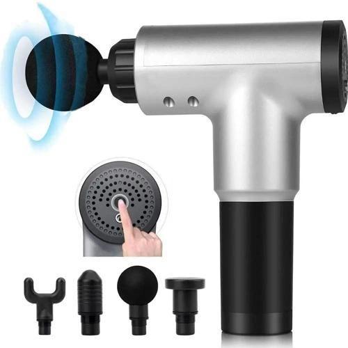 Pistola Massageadora Portátil 3 Velocidades Fascial Gun Imagem de Pistola Massageadora Portátil 3 Velocidades Fascial Gun