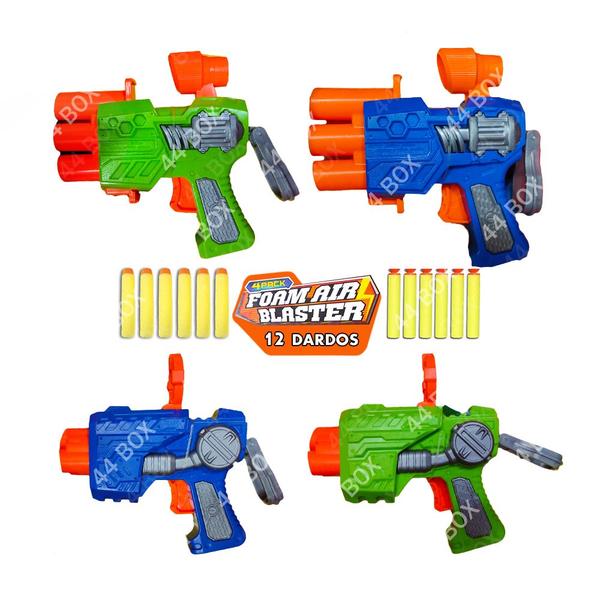 Imagem de  Pistola Nerf Lançador De Dardos Crianças Kit 4 Armas Oferta