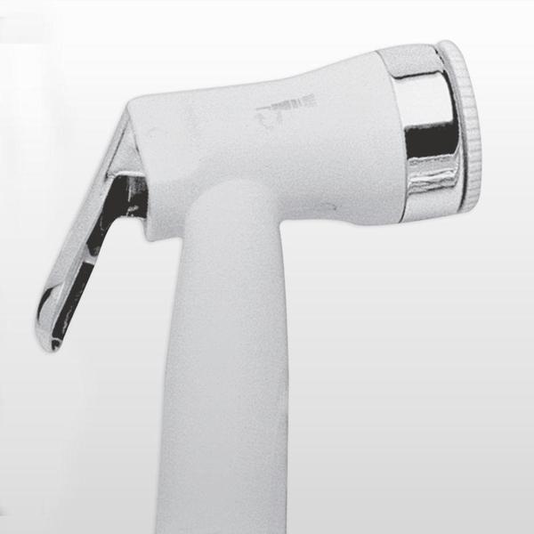 Pistola Para Ducha Higiênica Ajet Branco/Cromado Fabrimar - FABRIMAR Imagem de Pistola Para Ducha Higiênica Ajet Branco/Cromado Fabrimar - FABRIMAR