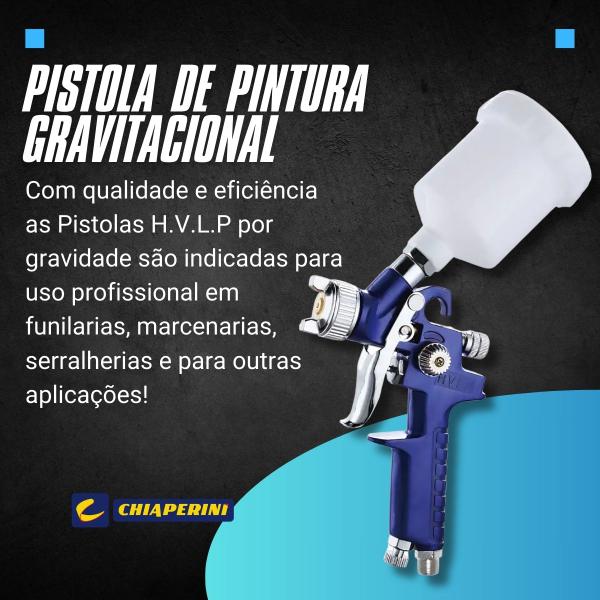 Imagem de Pistola Pintura Gravidade HVPL CH HG-10 Blue -  Chiaperini