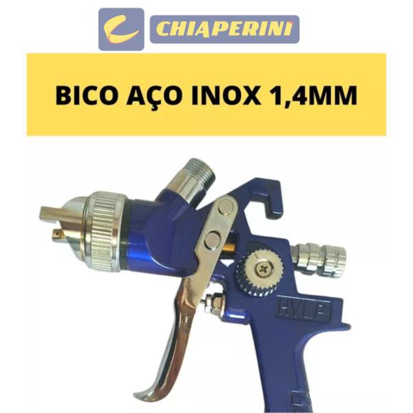 Pistola Pintura Pneumática Hvlp Ch Hg-50 Blue - Chiaperini Imagem de Pistola Pintura Pneumática Hvlp Ch Hg-50 Blue - Chiaperini
