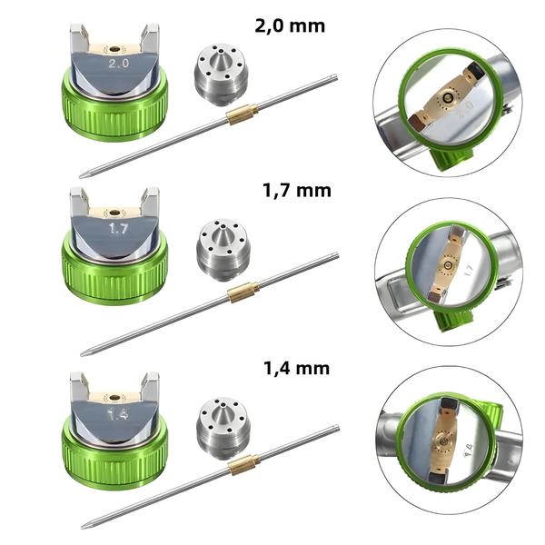 Imagem de Pistola Pulverizadora Profissional HVLP Wenxing - Bico de 0,8-2,0 mm para Pintura