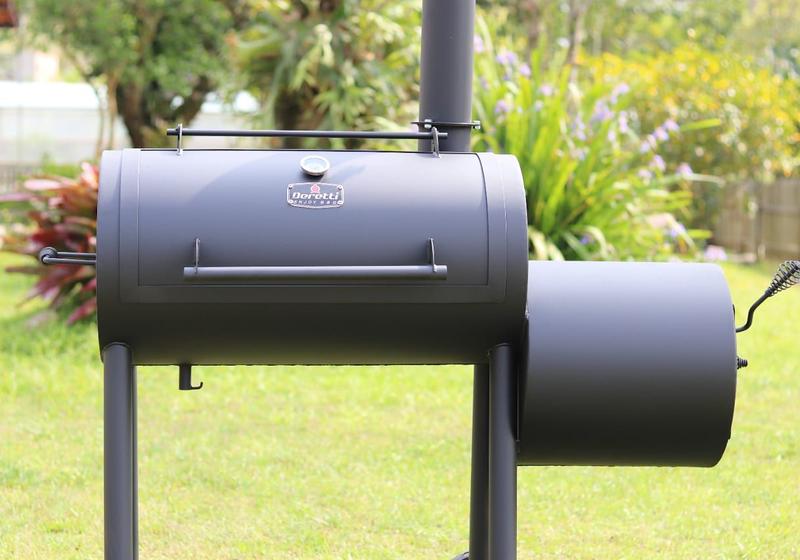 Imagem de Pit Smoker Defumador Hunter 3mm Cap. 18kg Com 2 Grelhas Inox