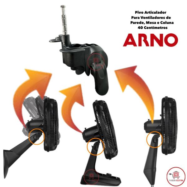 Imagem de Pivô Articulador Para Ventilador de 40cm Arno Turbo Force VF46/ Turbo Force VF48