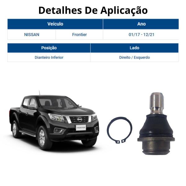 Imagem de Pivo Suspensao Nakata Nissan Frontier 2017 A 2021