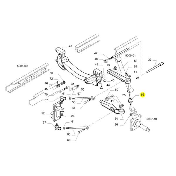 Imagem de Pivo Suspensão Para Iveco Nova Daily - 504212584