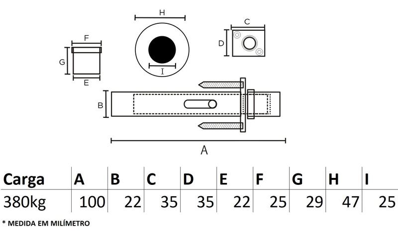 Imagem de Pivot para porta - Escovado - 380 KG