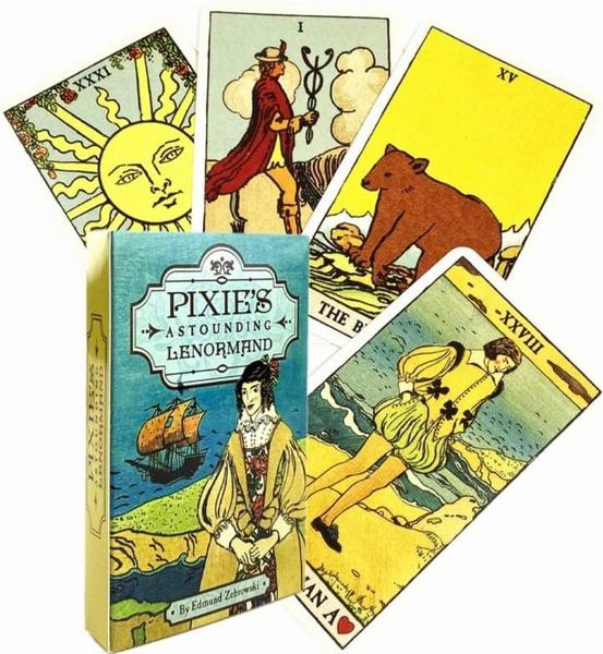 Imagem de Pixies Astounding Lenormand Oracle Deck Oráculo Cigano Lenormand Baralho de Cartas de Tarô