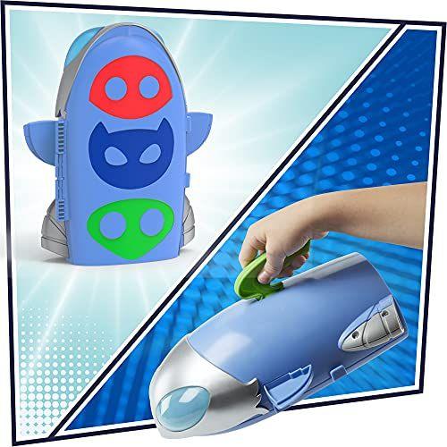 Imagem de PJ Masks 2-in-1 HQ Playset, Headquarters e Rocket Preschool Toy for Kids Ages 3 and Up, inclui Catboy Action Figure e Cat-Car Vehicle