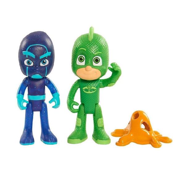 Imagem de Pj Masks Boneco Lagartixo Com Luz e Ninja Noturno Dtc 4384