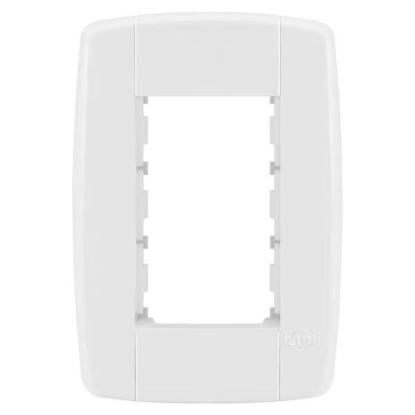 Placa 3 Módulos Com Suporte 4x2 Ilumi Lev Imagem de Placa 3 Módulos Com Suporte 4x2 Ilumi Lev