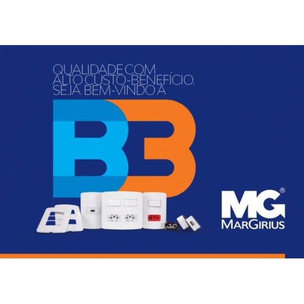 Imagem de Placa 4x2 2modulos separados b3 margirius pa019421