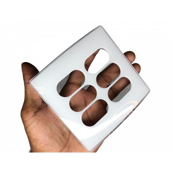 Placa 4x4 3+3 posto nereya sugar gloss 663433 Imagem de Placa 4x4 3+3 posto nereya sugar gloss 663433