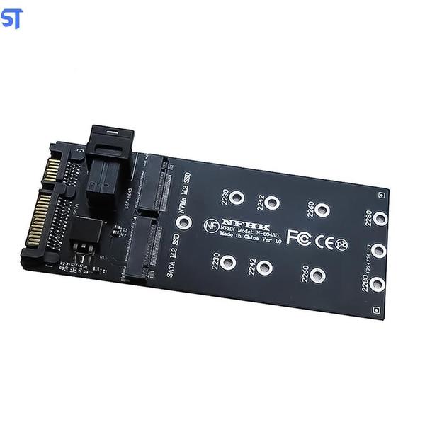 Imagem de Placa Adaptadora De Sata P/M.2 Sata Ssd E M.2 Nvme- Sff-8643